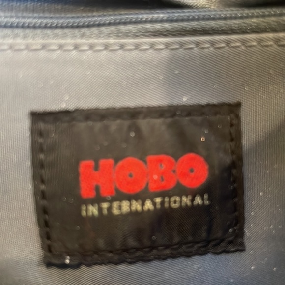 Hobo crossbody bag in black with silver tone hardware, 9 x 6.5 - Picture 8 of 11